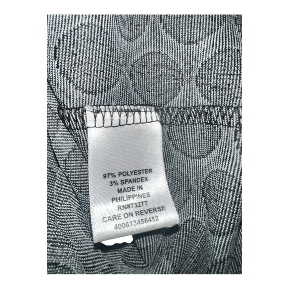 Elle Black and Gray Polka Dot Pencil Skirt – Size Large - Picture 3 of 5